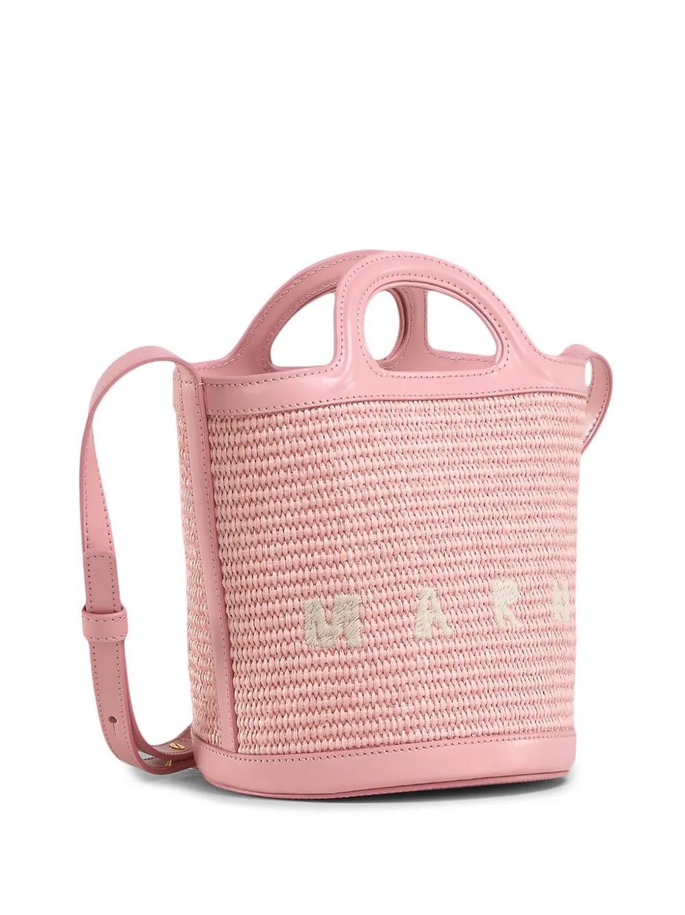 mini Tropicalia woven bucket bag Product Image