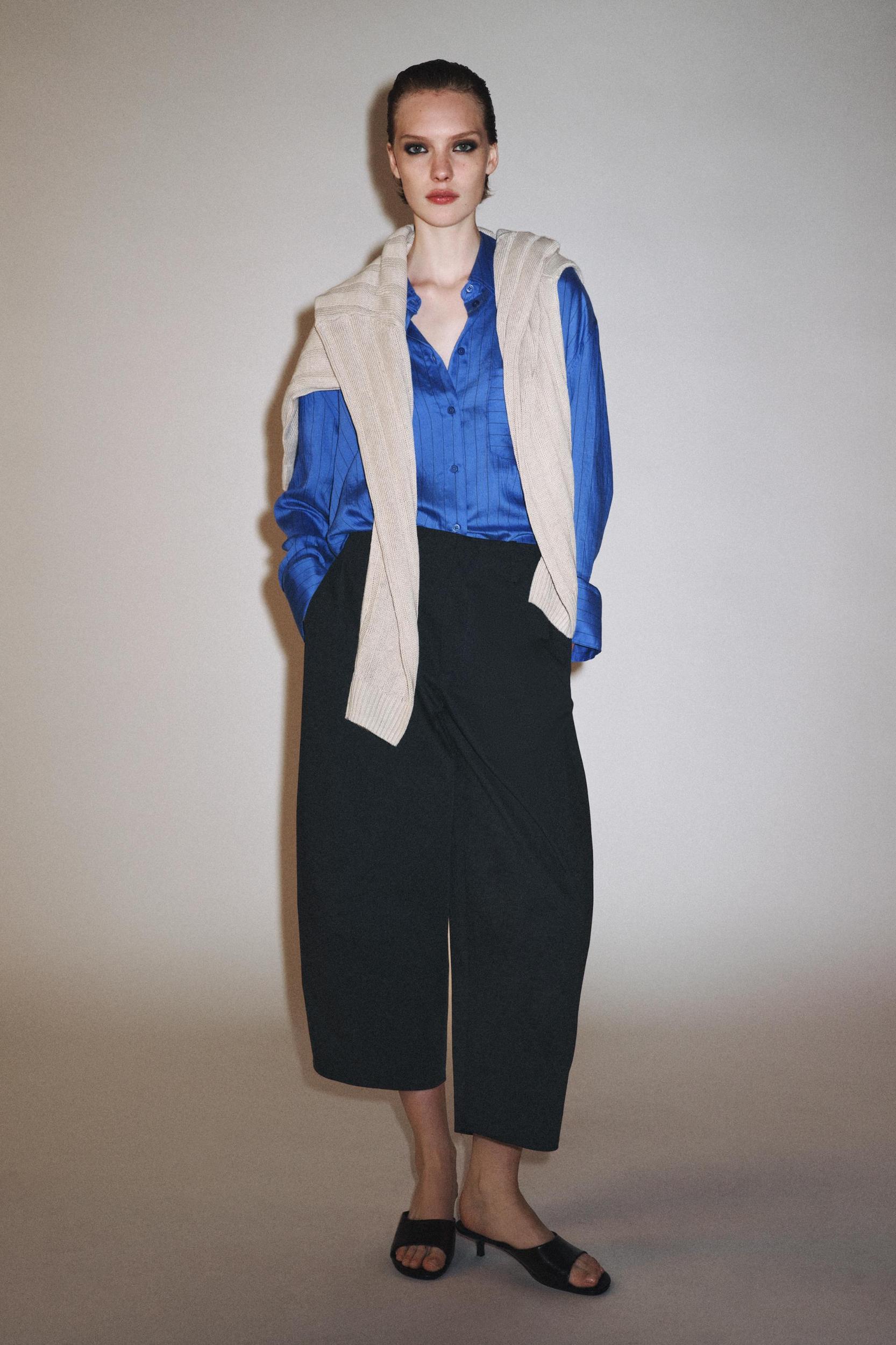 ZW COLLECTION CROP BALLOON PANTS Product Image