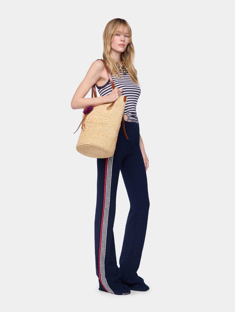 FLARE TROUSERS IN TERRY JERSEY Product Image