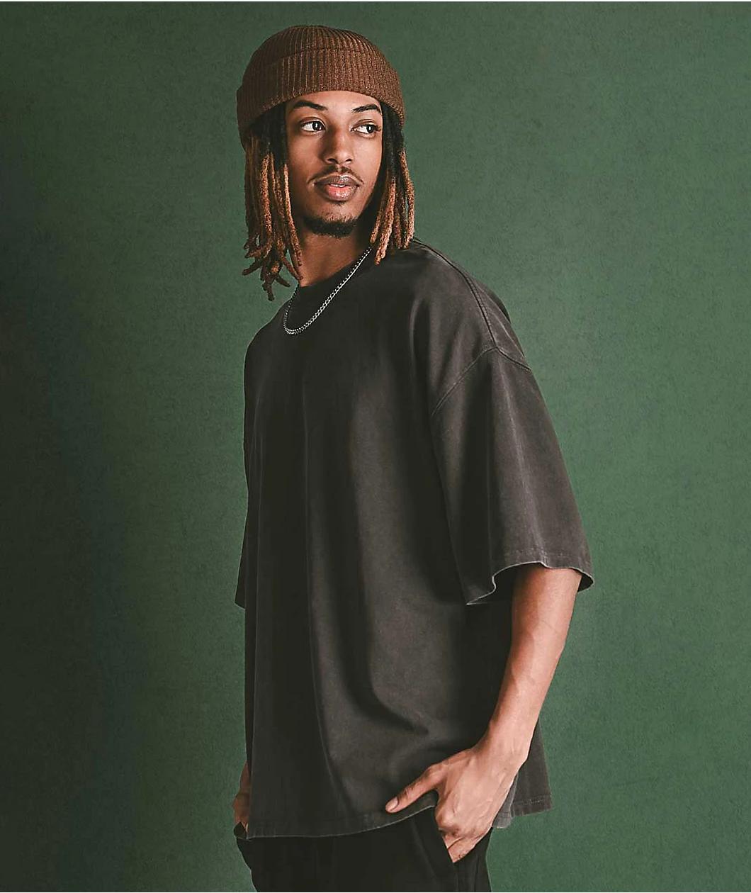 Ninth Hall Fundamentals Black Oversized T-Shirt Product Image