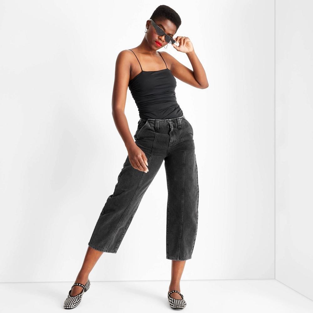Women's Mid-Rise Barrel Leg Jeans - Future Collective Product Image