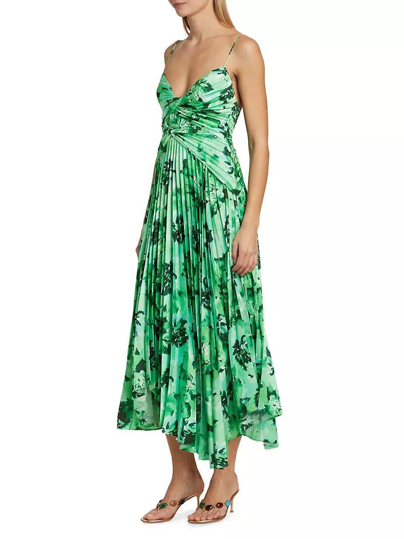 Lancashire Pleated Floral Midi-Dress Product Image
