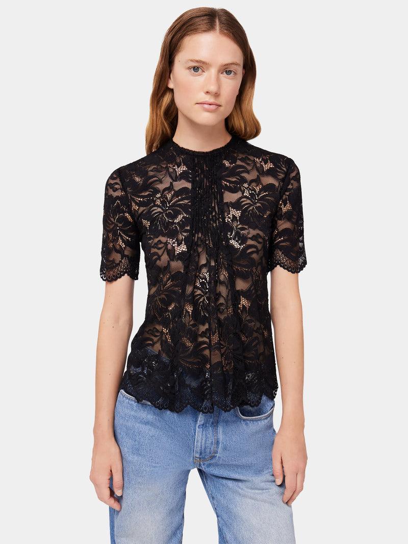 Mini lace black top Product Image