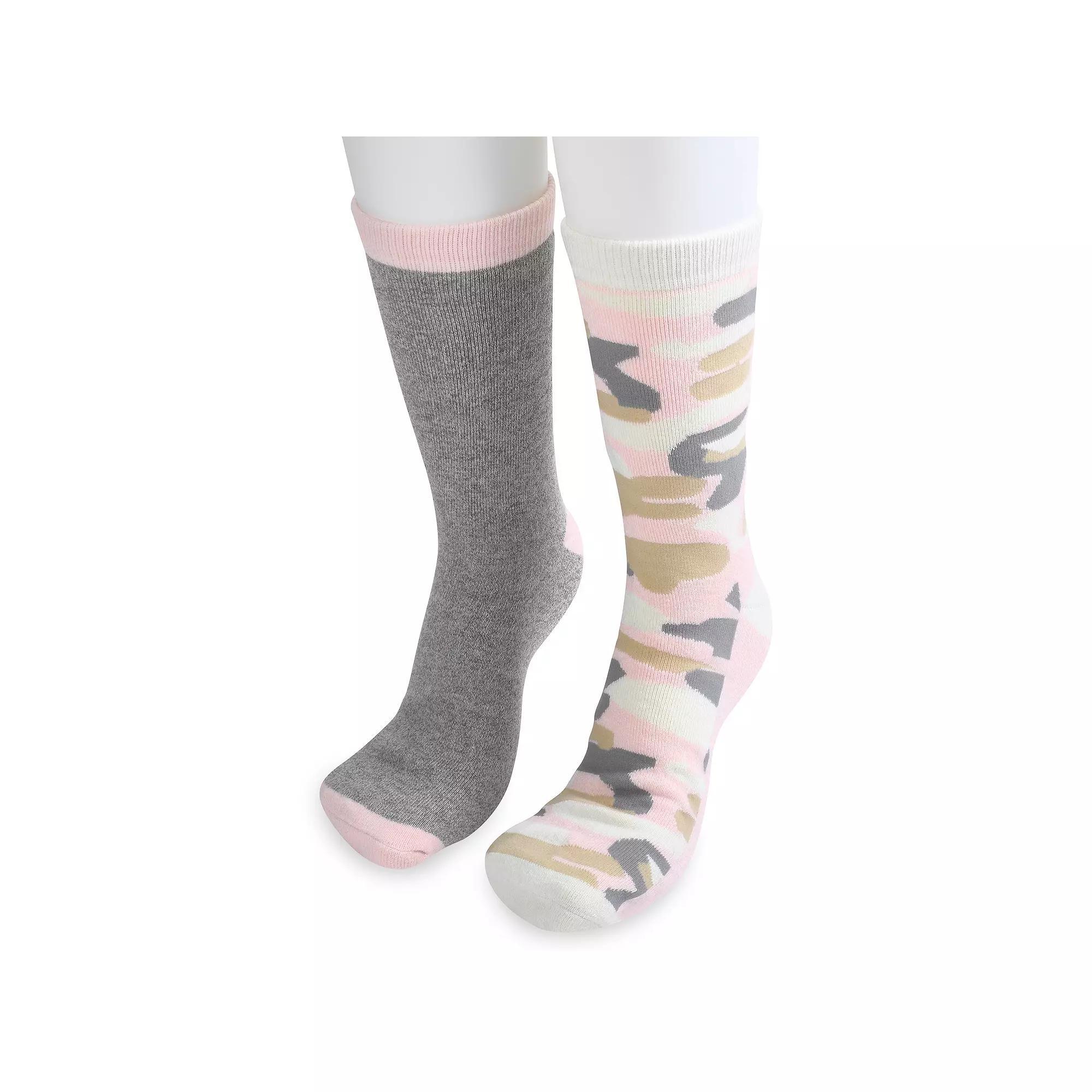 Women's GaaHuu 2 Pack Cushioned Thermal Socks, Size: 9-11, Natural Reindeer Product Image