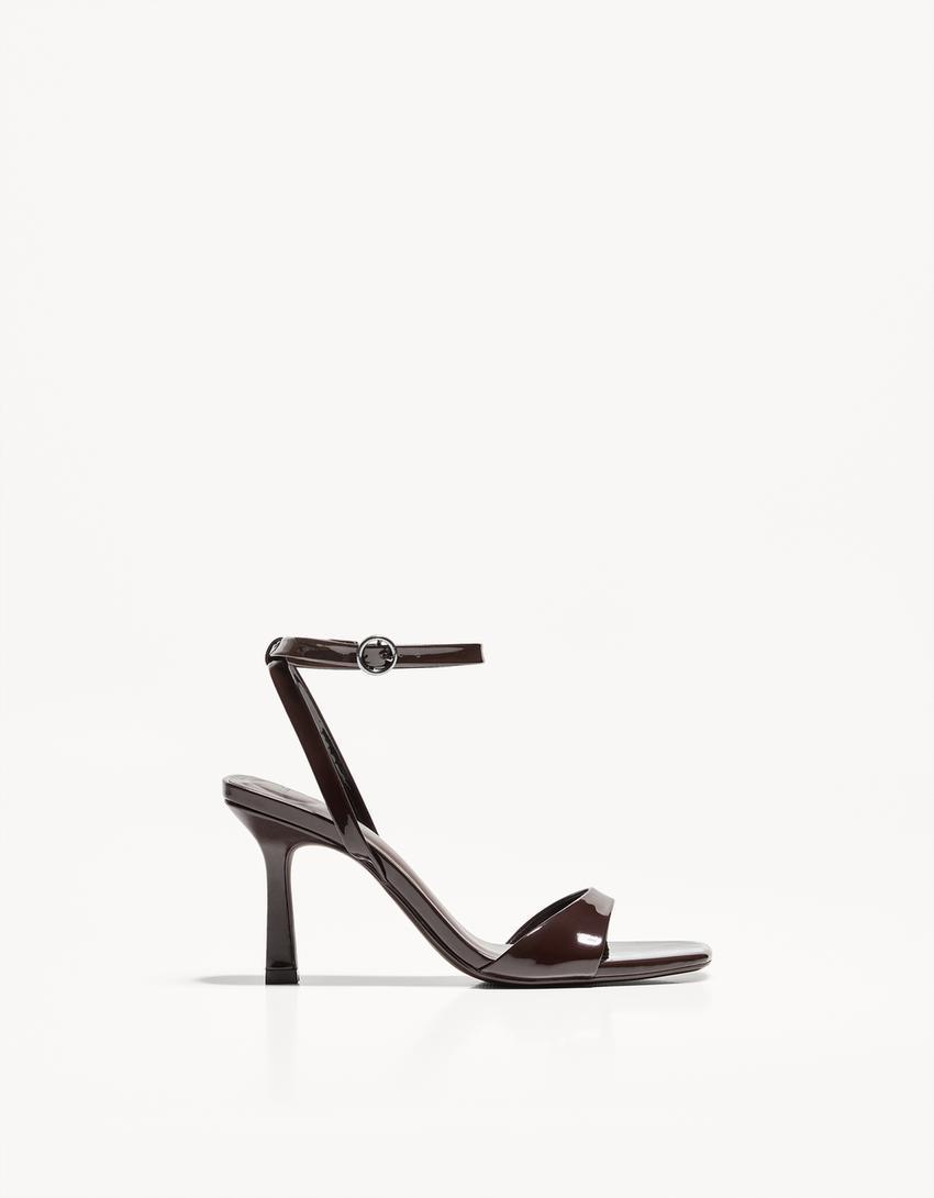 High-heel sandals with ankle strap Product Image