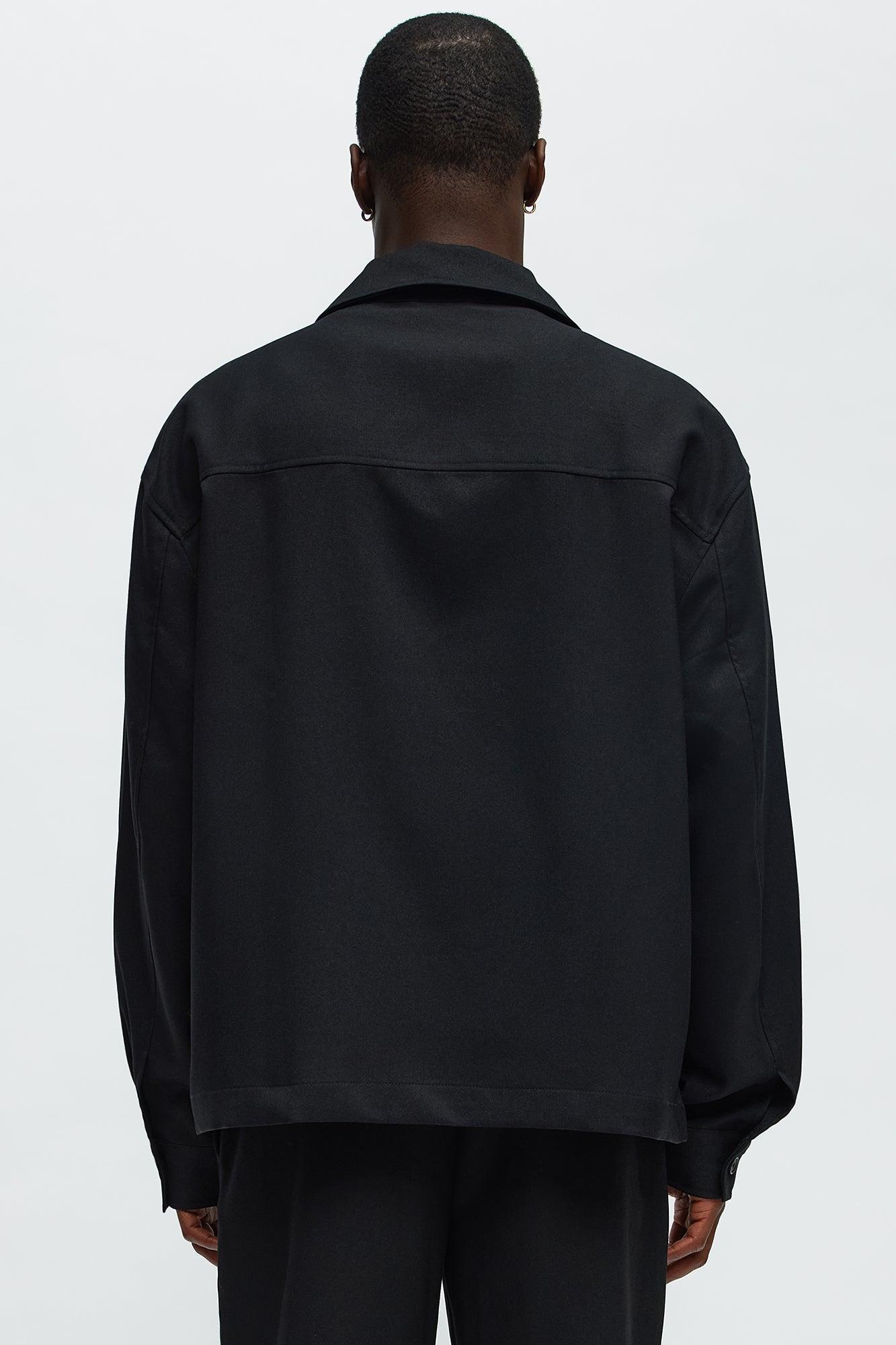 Relaxed Mara Overshirt - Black Product Image
