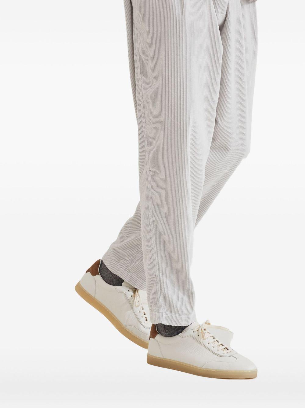 leather low-top sneakers Product Image