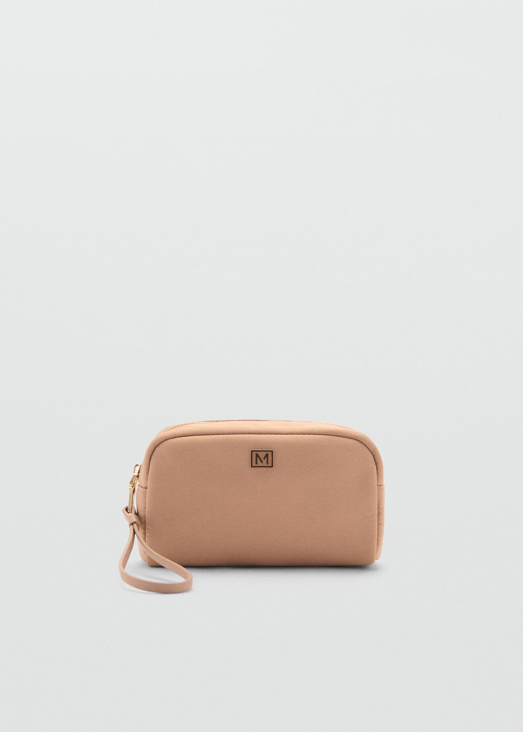 Zipped toiletry bag with logo - Women | MANGO USA Product Image