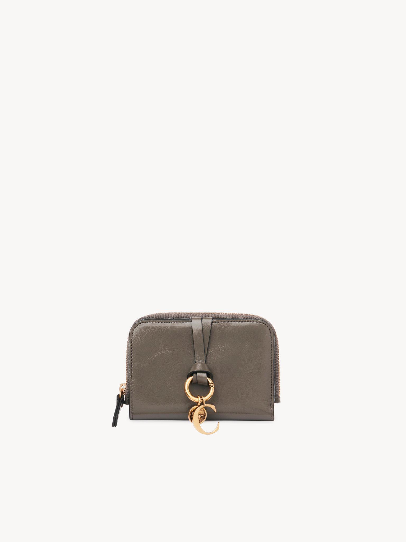 Alphabet bifold wallet in shiny leather Product Image