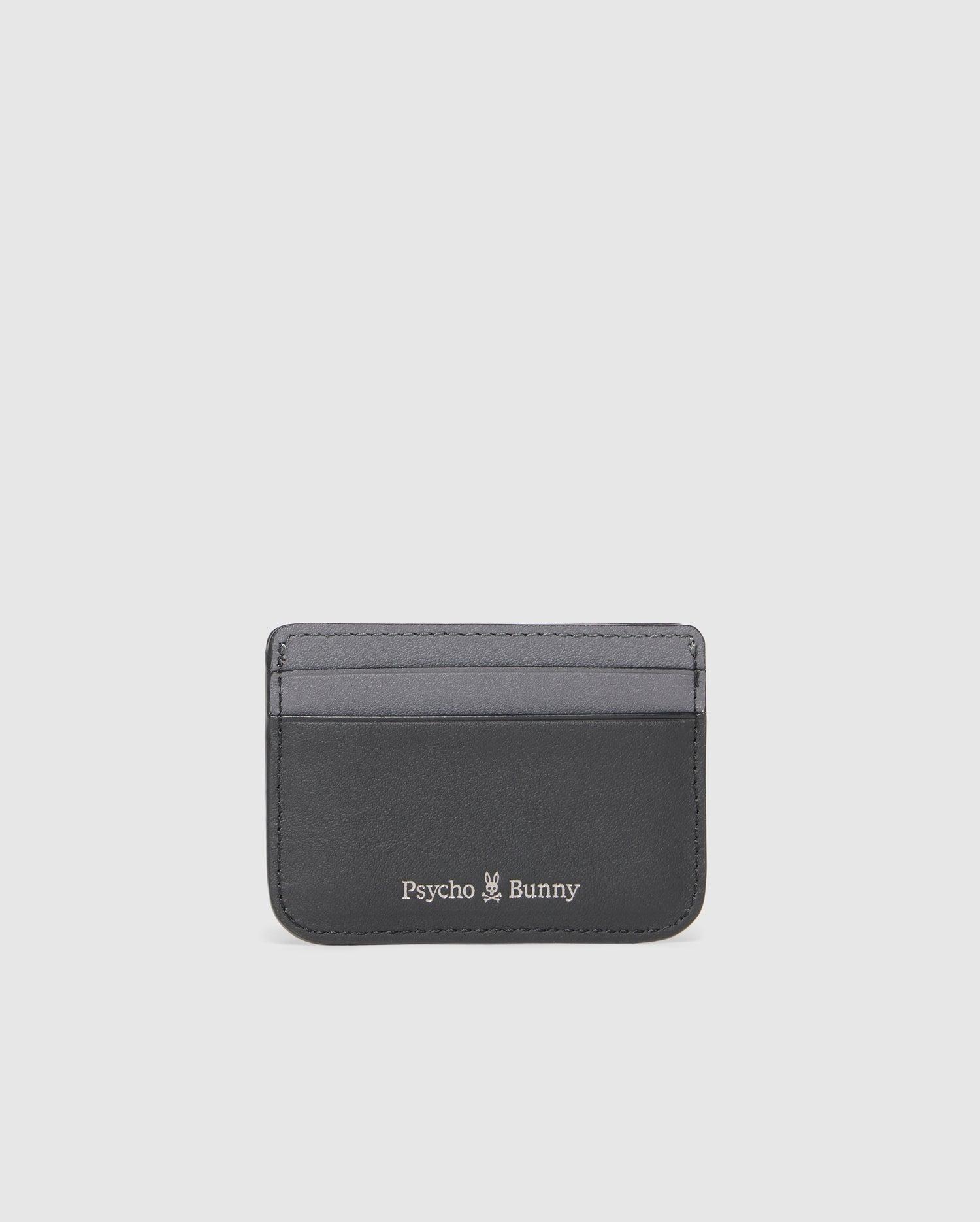 Men's Wordmark Leather Card Case 001 BLACK / O/S Product Image