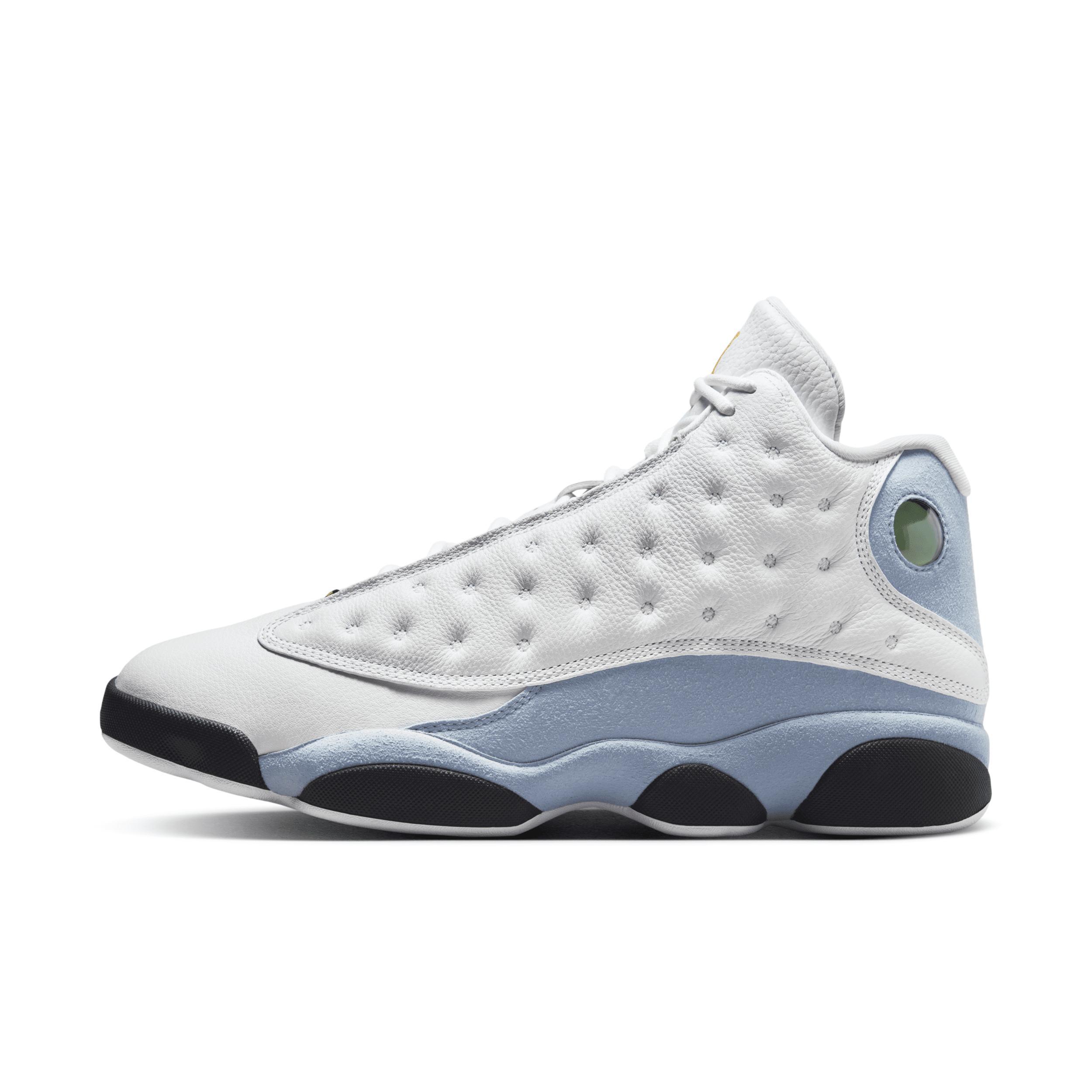 Jordan Mens Retro 13 - Shoes Yellow Ochre/White/Blue Grey Product Image