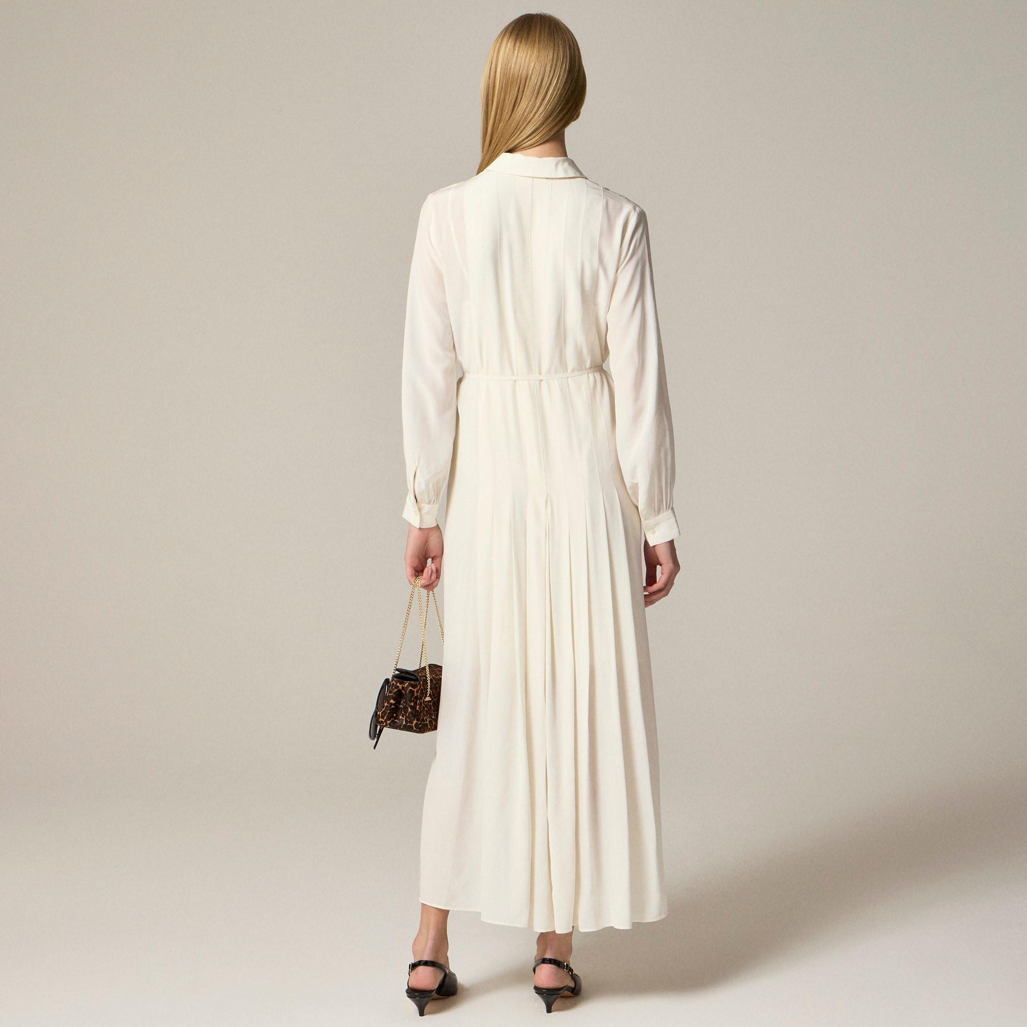 Drapey pleated shirtdress Product Image