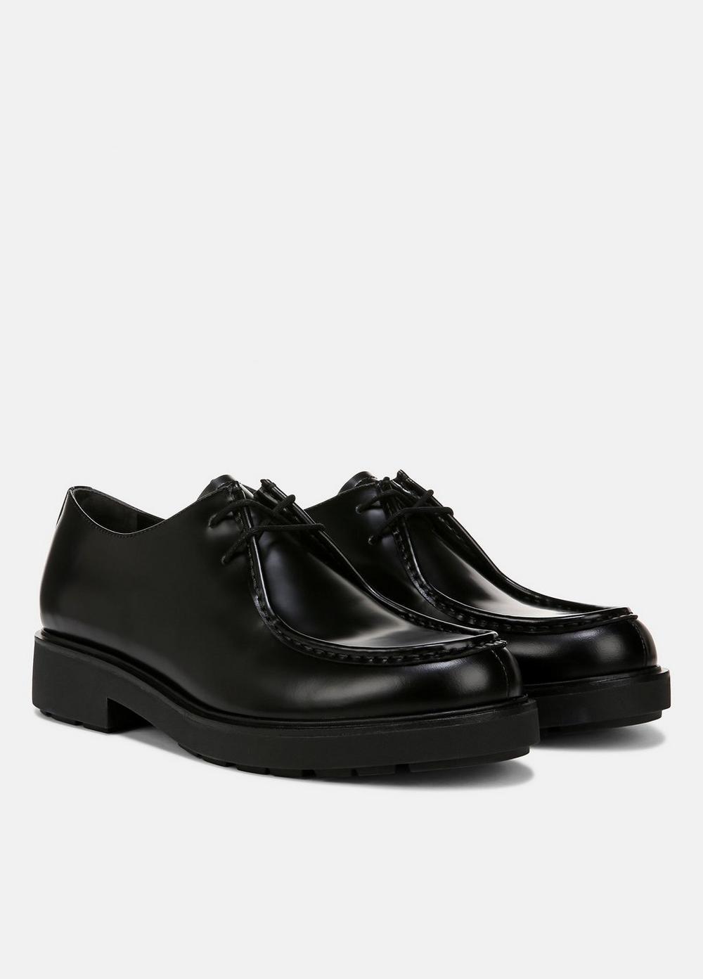 Mens Avalon Leather Lug-Sole Oxford, Black, Size 9 Vince Product Image