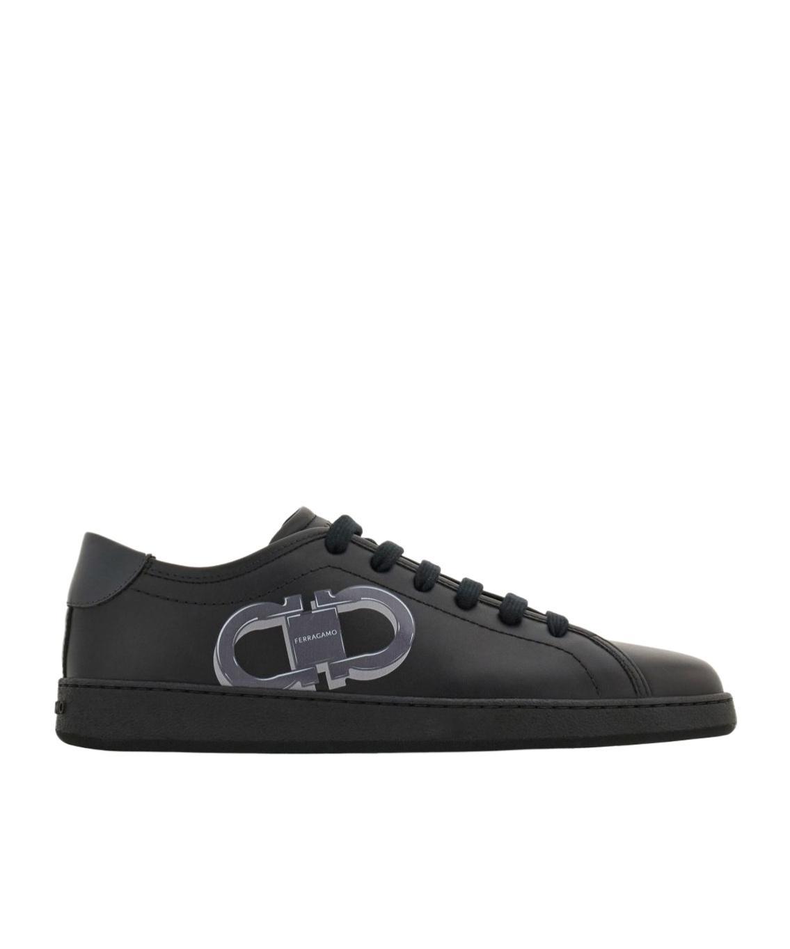 FERRAGAMO Lace-up Low-cut Casual Shoes In Black Product Image
