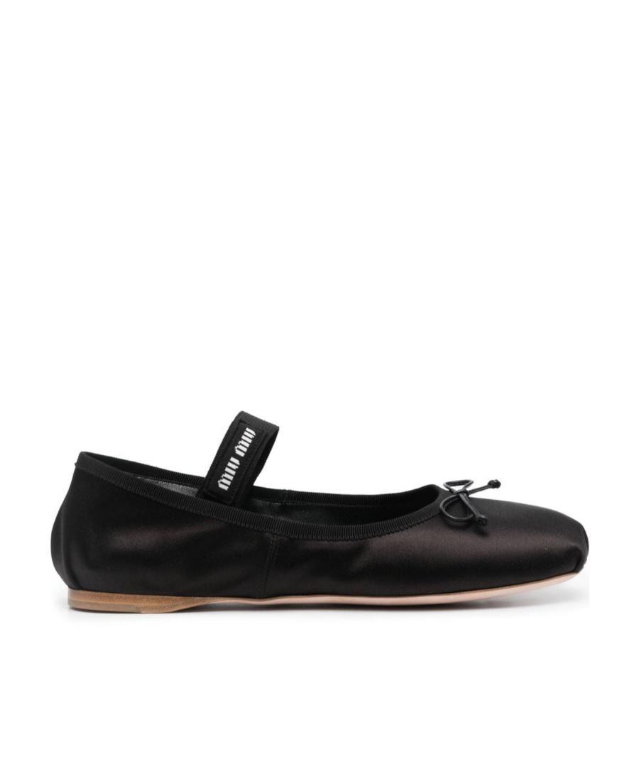 logo-strap ballerina shoes Product Image