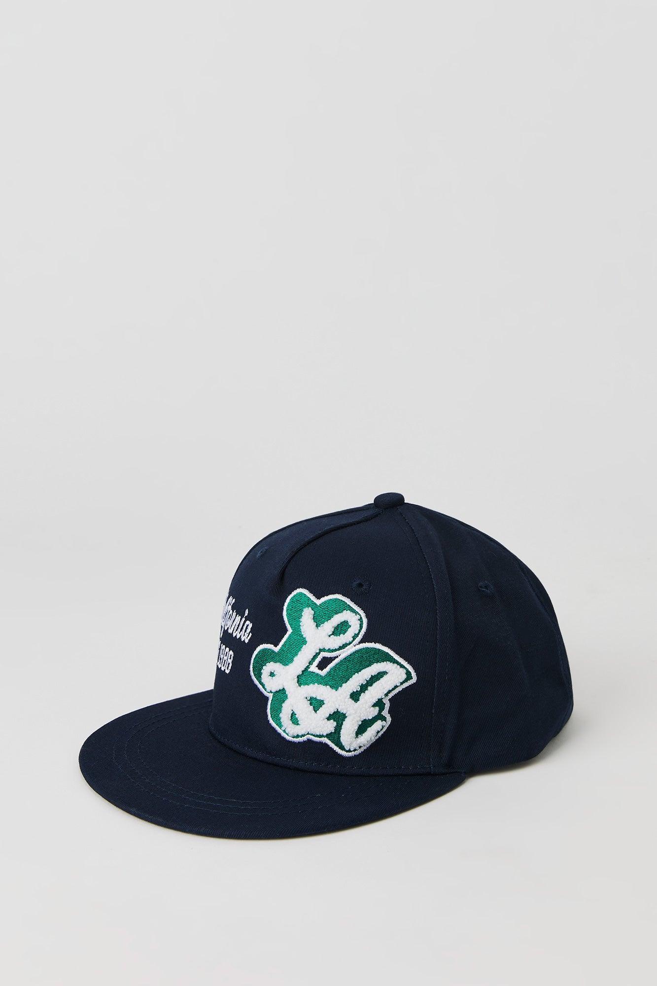 City Chenille Embroidered Snapback Hat Male Product Image