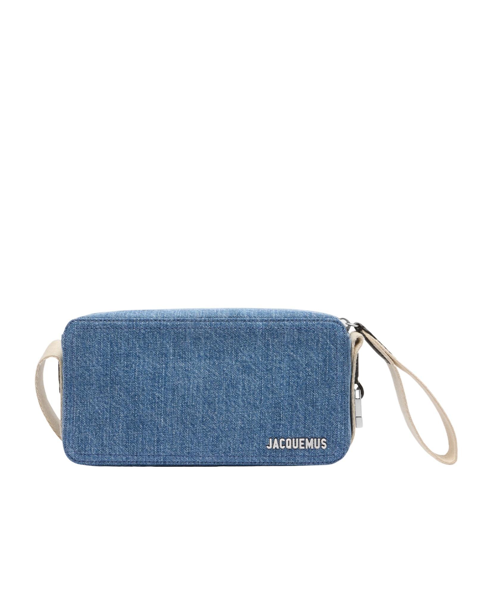 JACQUEMUS Logo Shoulder Bag In Blue Product Image