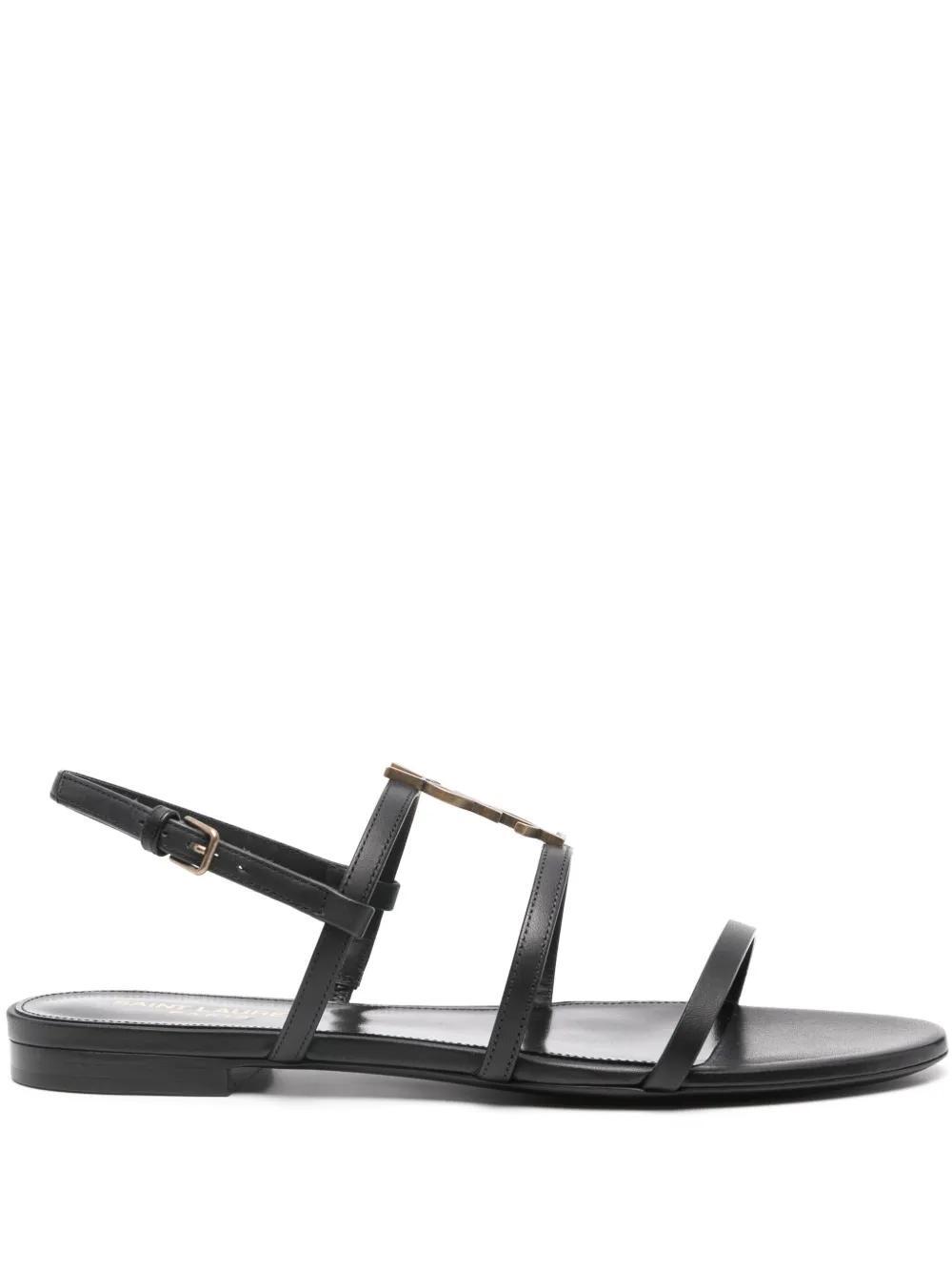 SAINT LAURENT Woman Black Sandals Product Image
