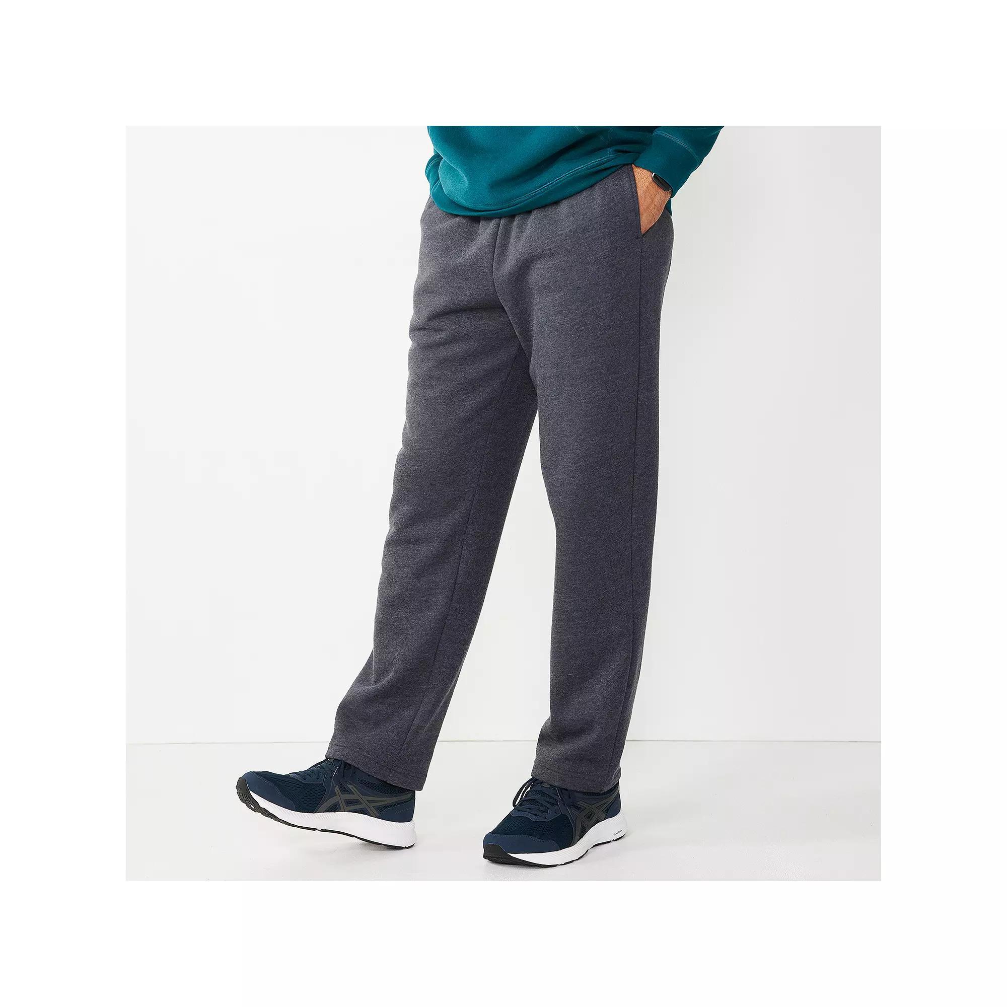 Men's Tek Gear® Ultra Soft Fleece Pants, Size: XS, Mineral Black Product Image