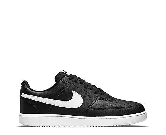 Nike Court Vision Next Nature Men's Low-Top Shoes, Size: 11.5, Black White Black Product Image