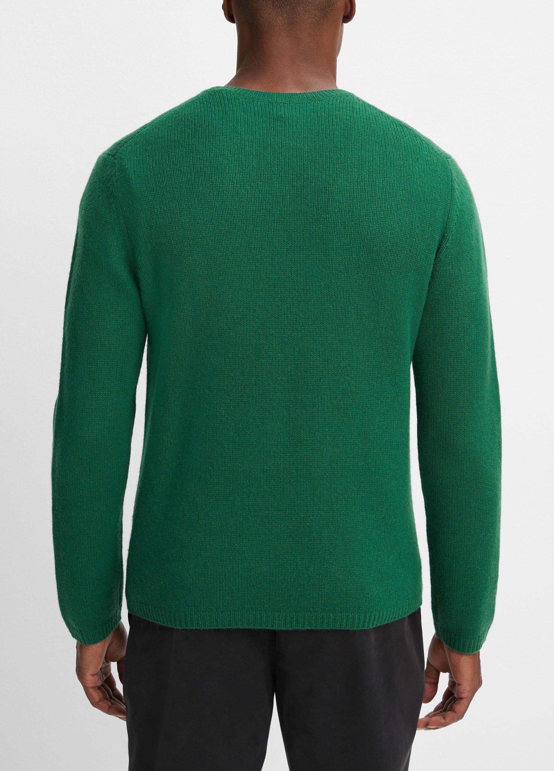Mens Cashmere Crew Neck Sweater, Huntington Green, Size L Vince Product Image