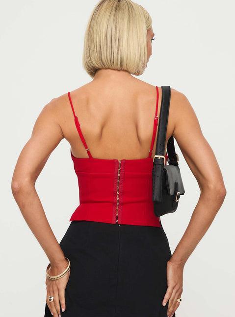 Sculpture Top Red Product Image