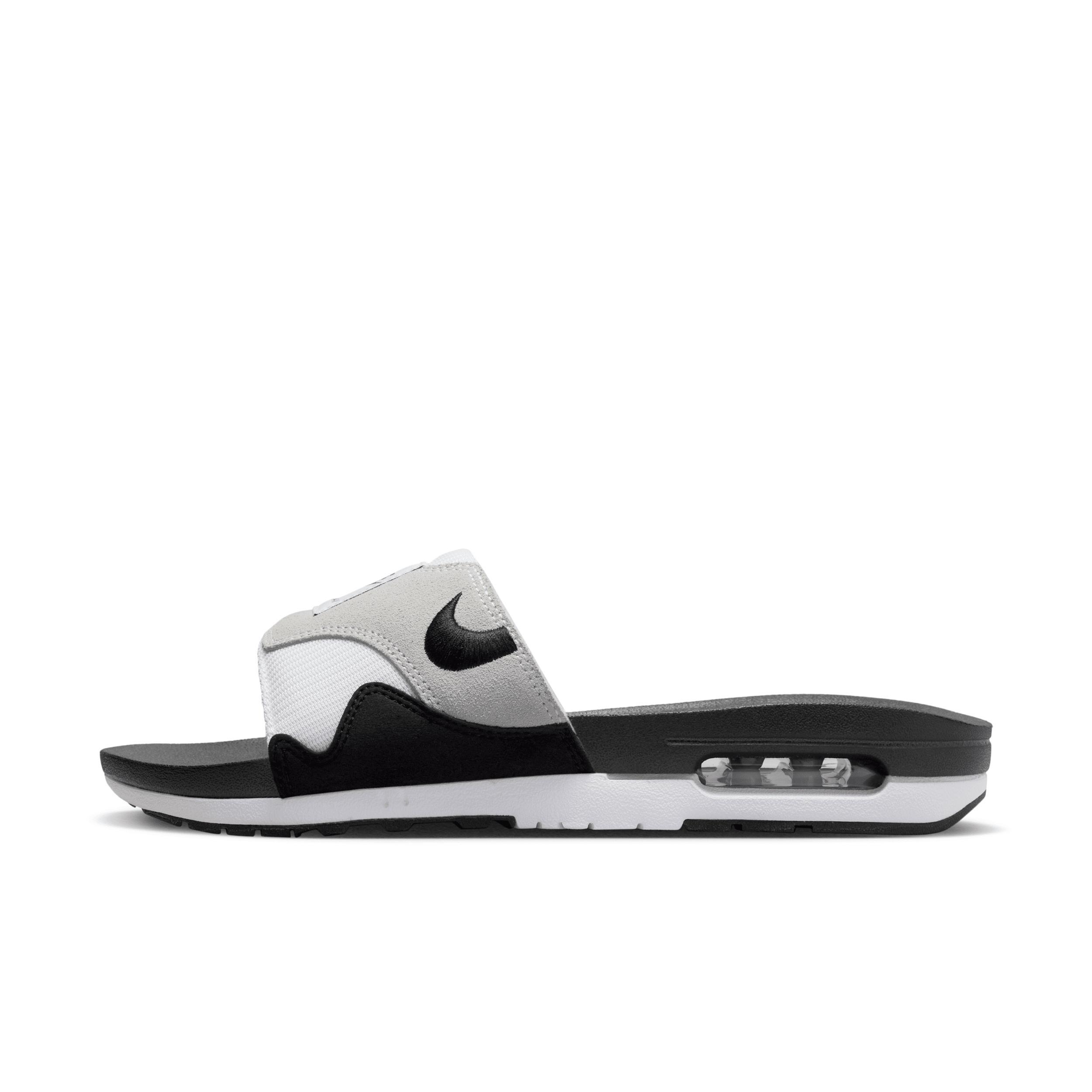 Nike Mens Air Max 1 Slide - Shoes Neutral Grey/White/Black Product Image