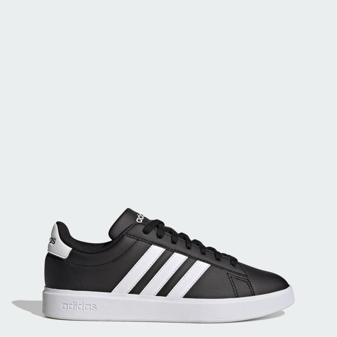 adidas Grand Court Shoes Core Black M 13 / W 14 Mens Product Image