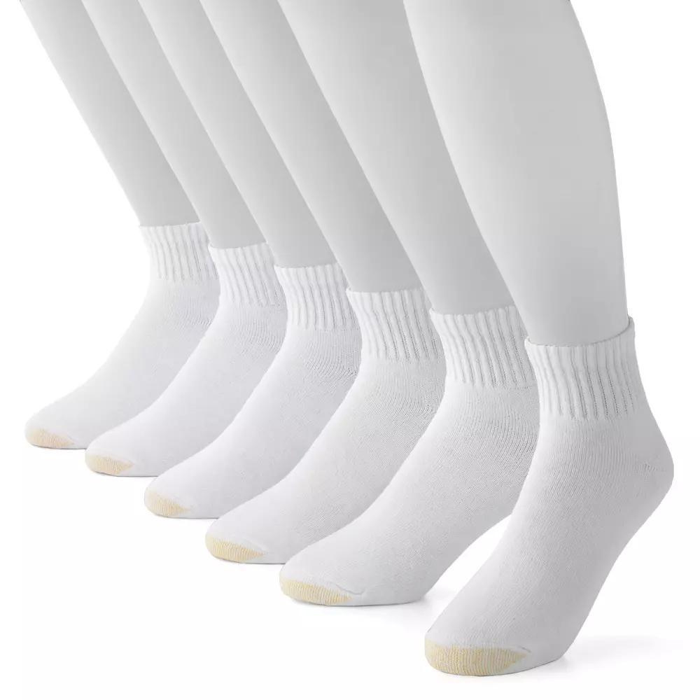Cotton Cushion Big & Tall Ankle Socks 6-Pack Product Image