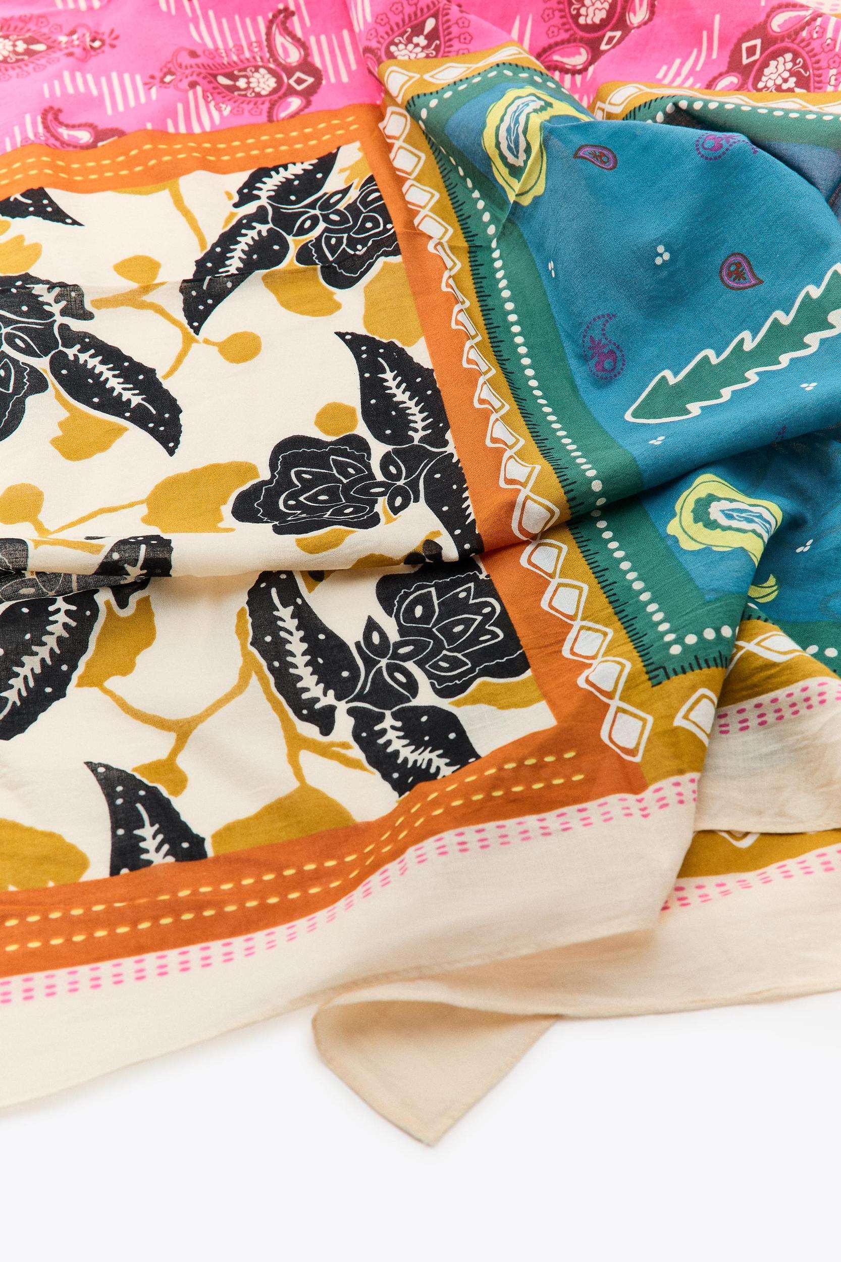 PRINTED COTTON SCARF Product Image
