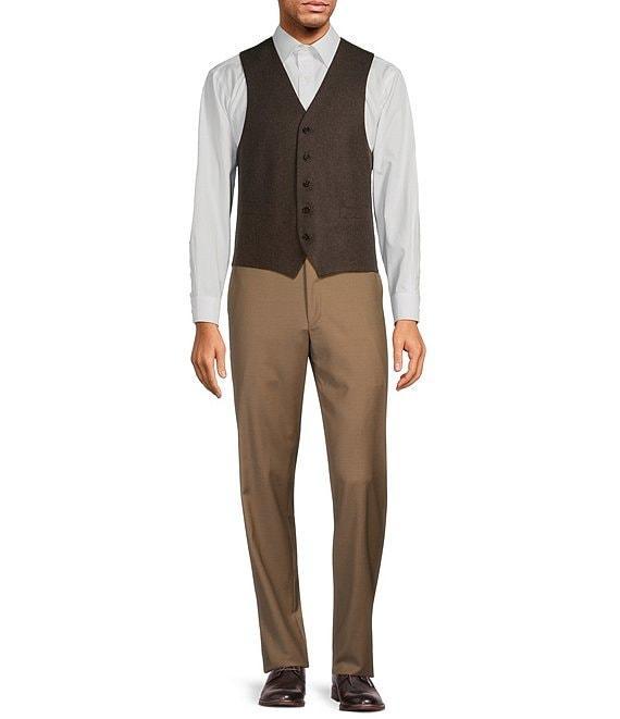 Hickey Freeman Classic Fit Solid Flannel Vest Product Image