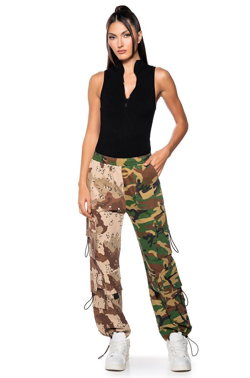 RYANN CAMO COLOR BLOCKED CARGO PANT Product Image