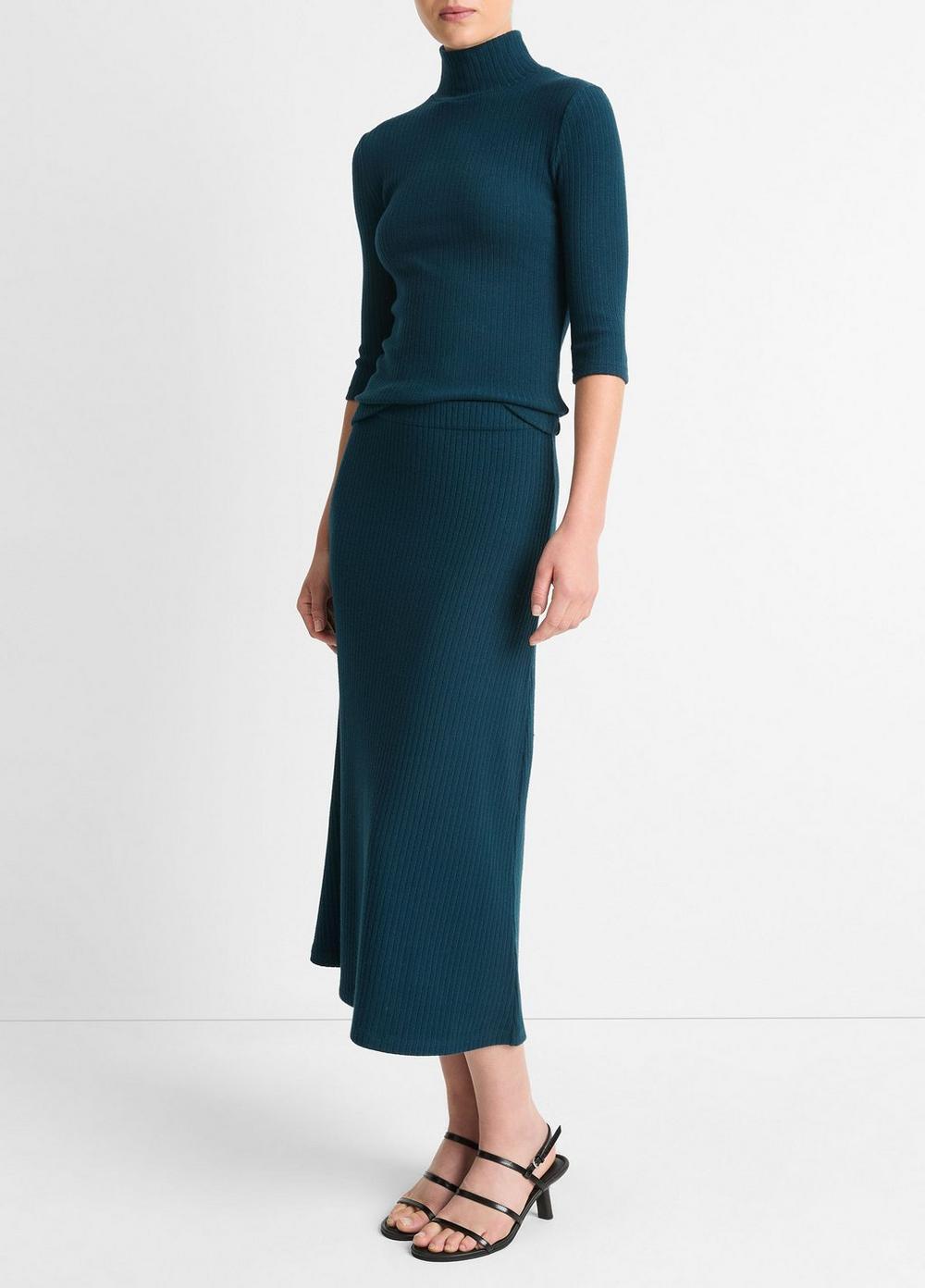 Ribbed Midi Skirt Product Image