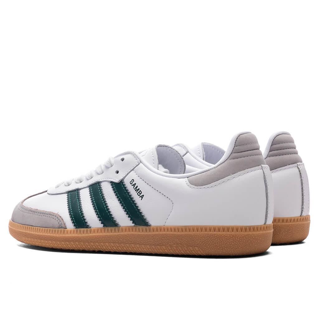 Women's Samba OG - Footwear White/Core Green/Grey Two Female Product Image