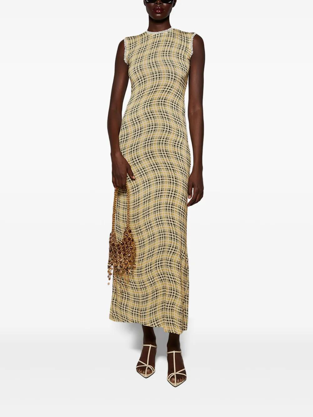 tartan-check maxi dress Product Image