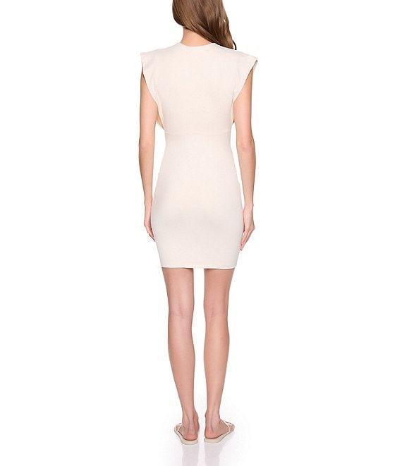 Susana Monaco Crew Neck Cap Sleeve Flutter Tank Mini Dress Product Image