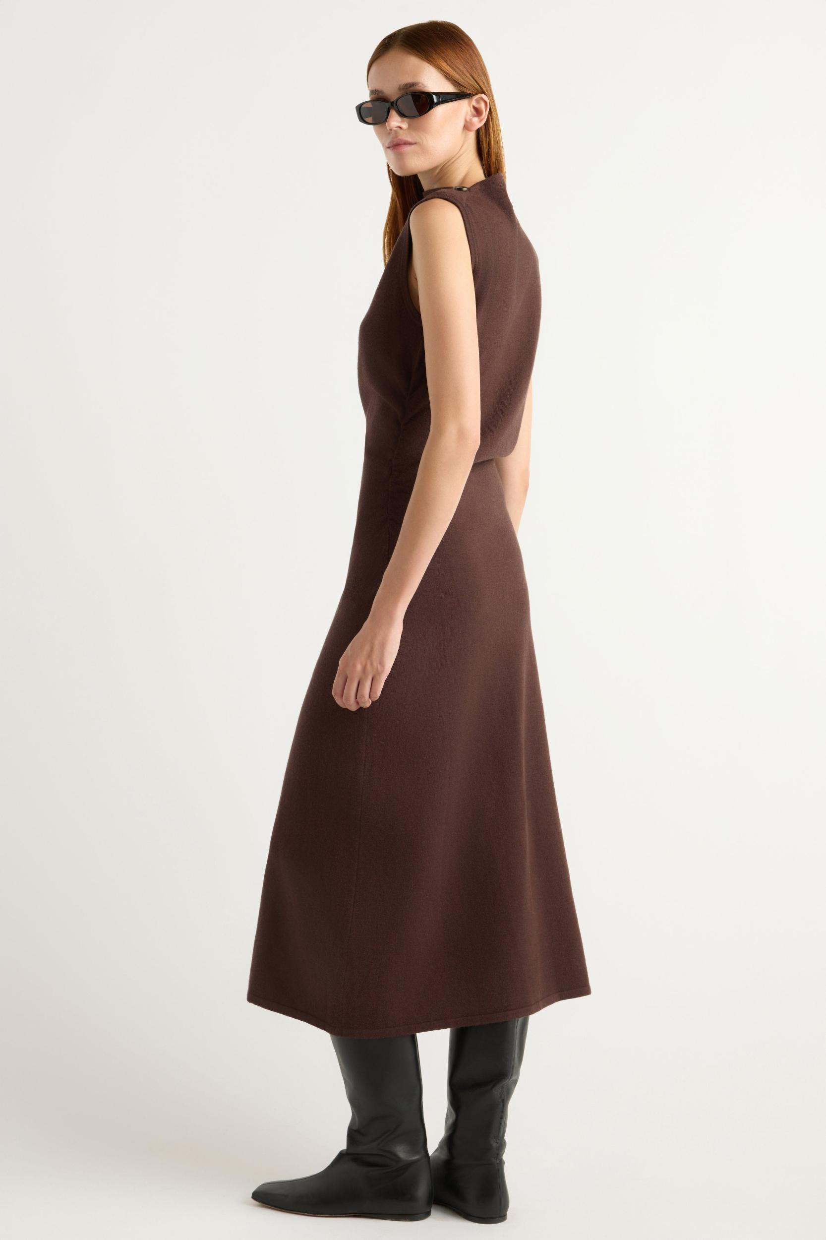 Abel Sleeveless Asymmetric-Neck Dress Product Image