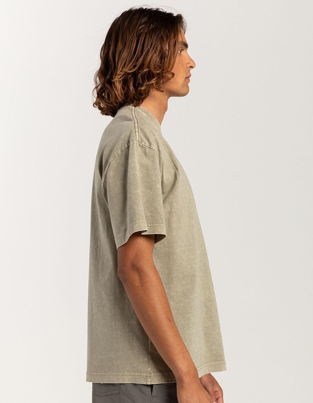 RSQ Mens Acid Wash Oversized Tee - LIGHT BLUE Product Image