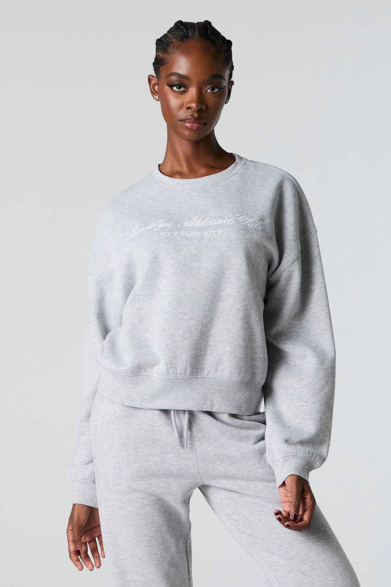 Destination Twill Embroidered Fleece Sweatshirt Female Product Image