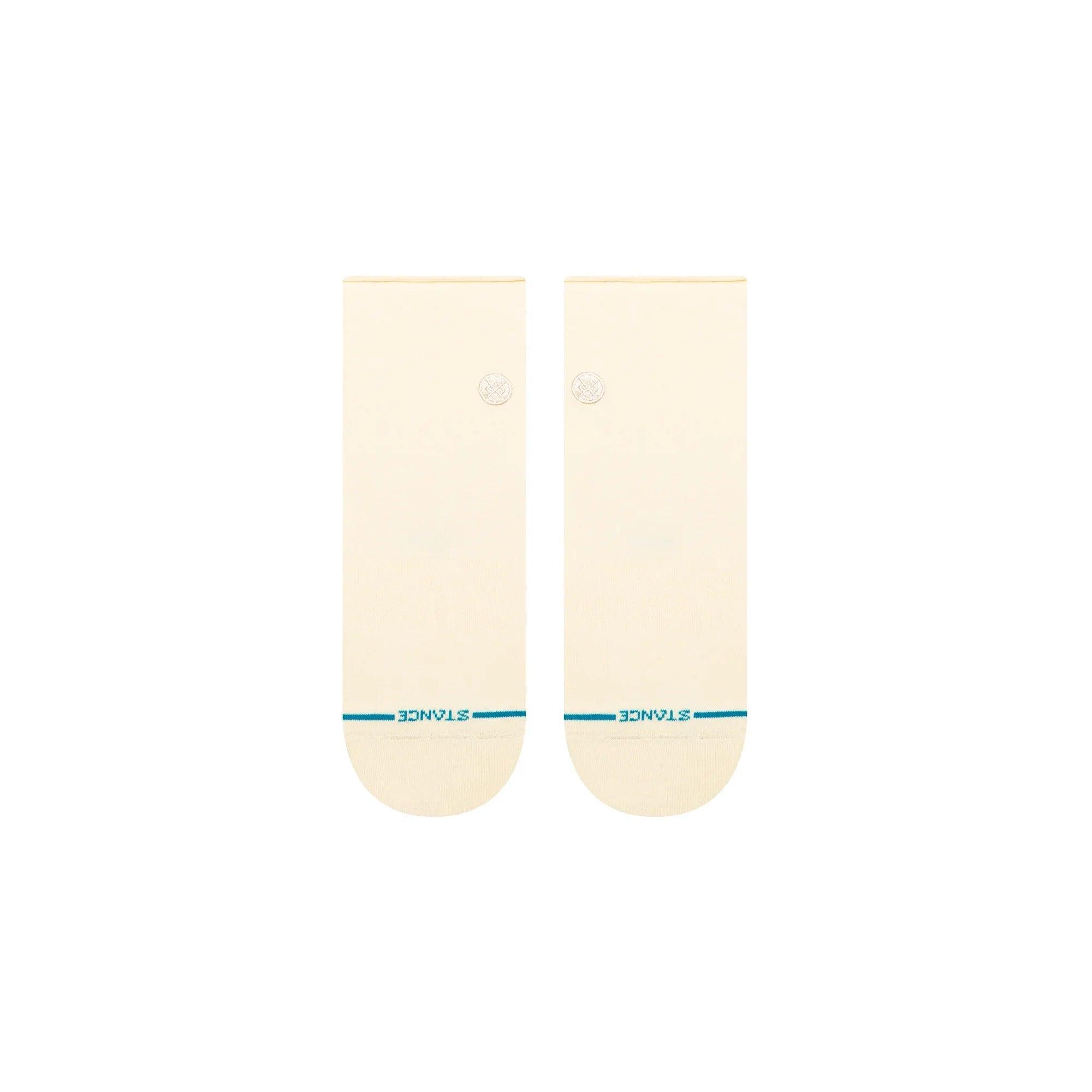 Stance Cotton Rollin' Quarter Light Cushion Socks - Cream Product Image