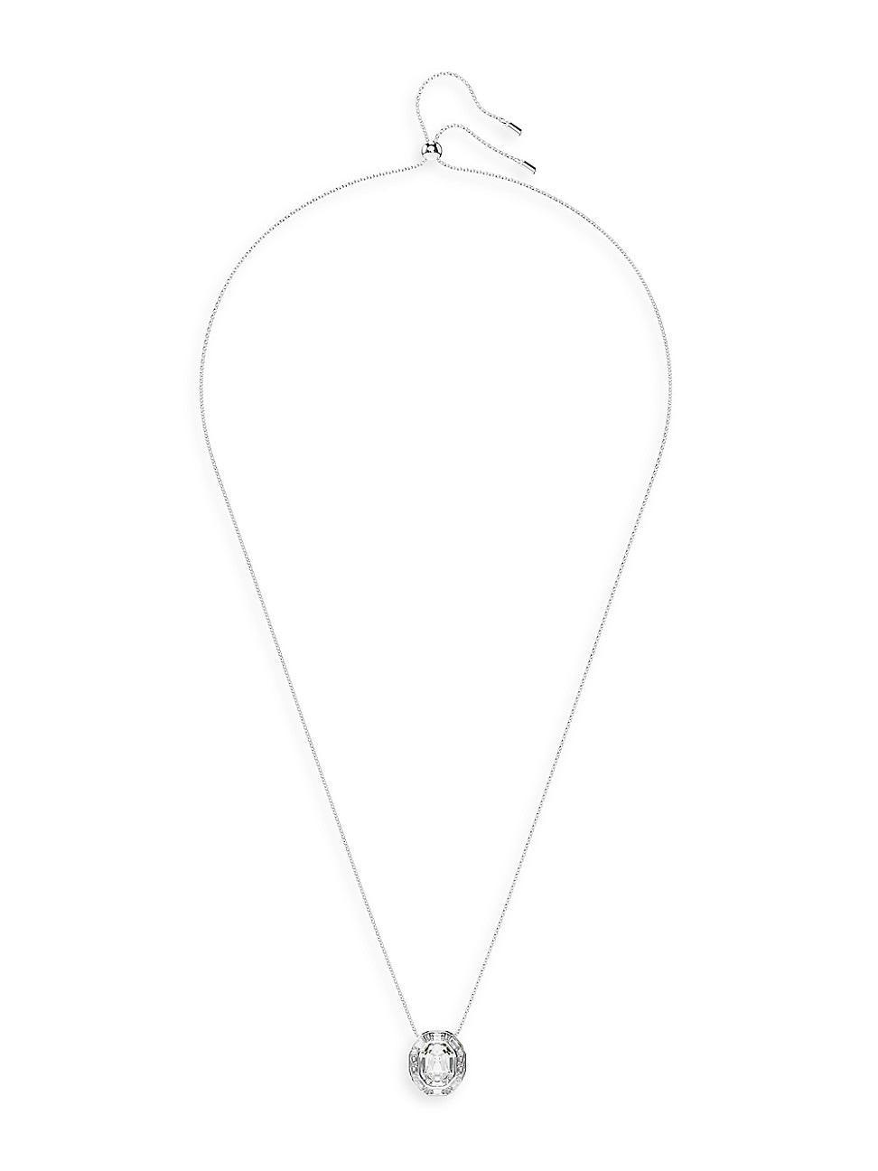 Swarovski Mesmera Mixed Cut Octagon Adjustable Pendant Necklace in Rhodium Plated, 29.53 Product Image