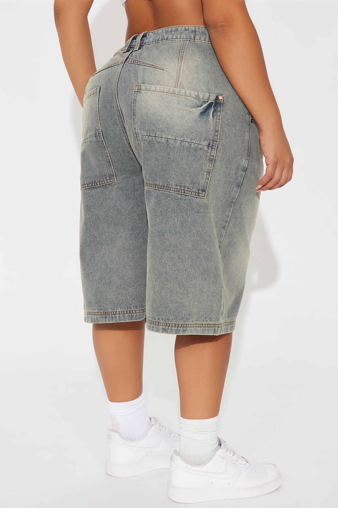 Basic 90's Denim Jorts - Vintage Wash Product Image