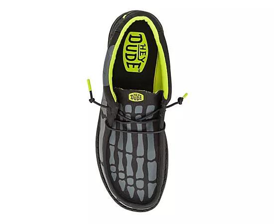 Heydude Mens Wally Skeleton Feet Slip On Sneaker Product Image
