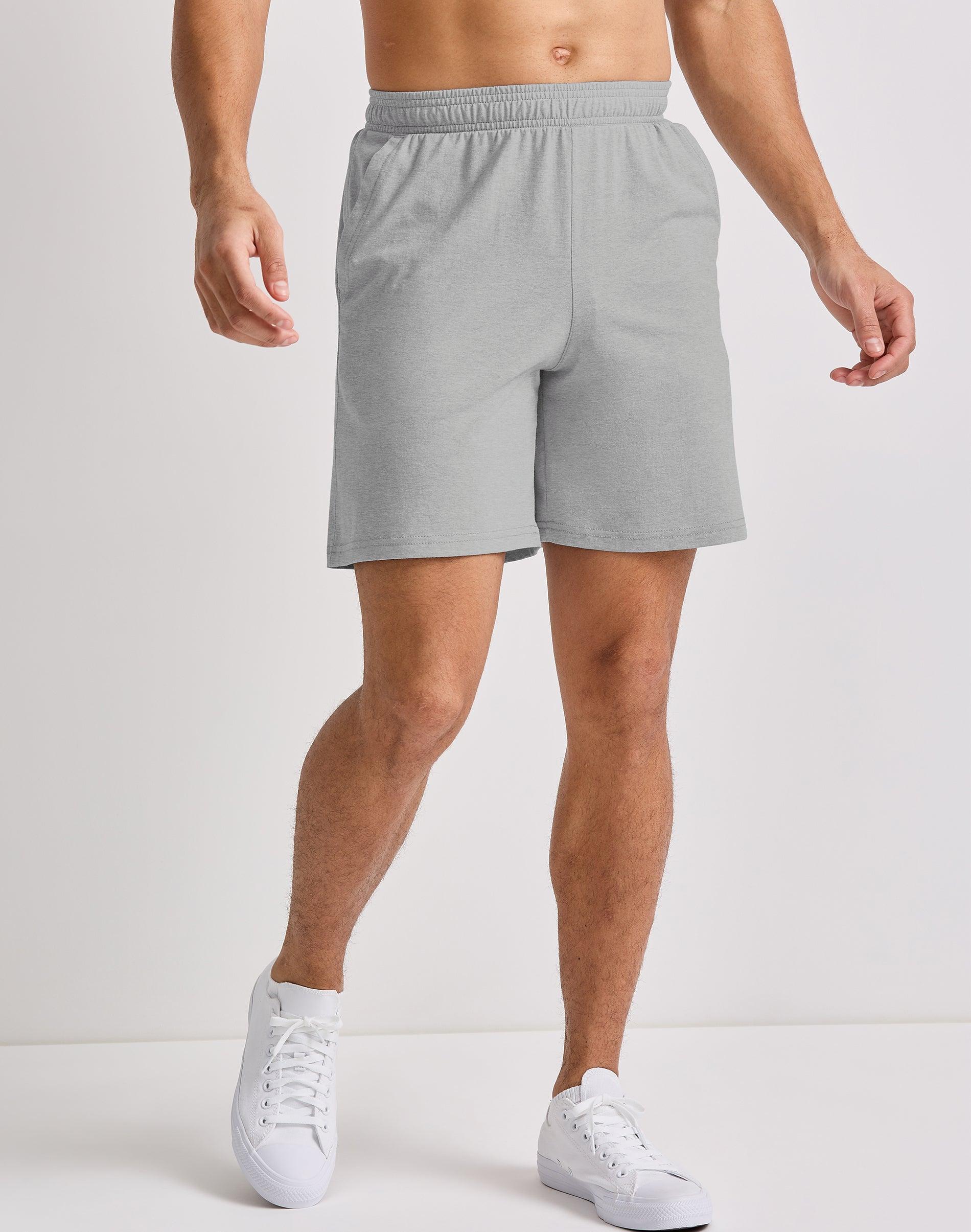 Hanes Originals Mens Tri-Blend Jersey Shorts, 7 Silverstone Heather S Product Image