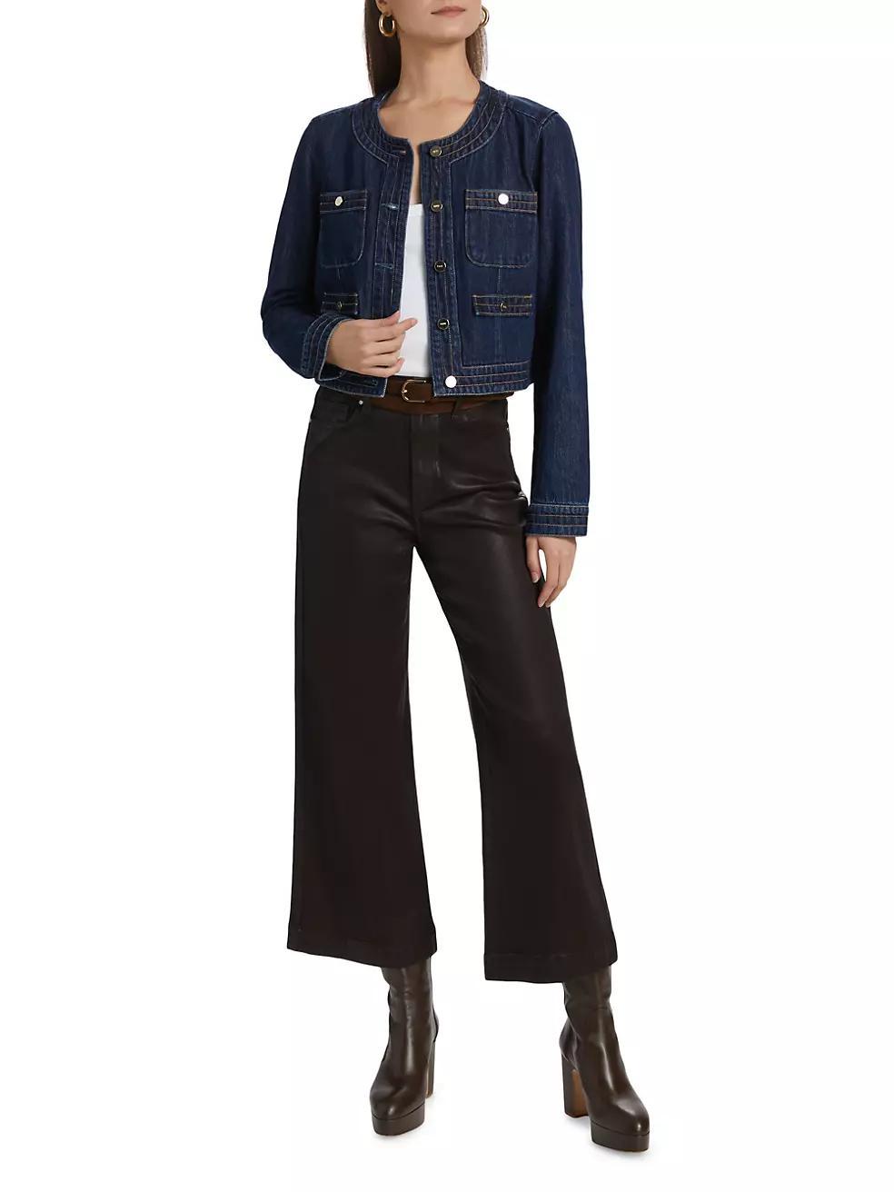 Kiya Denim Crop Jacket Product Image