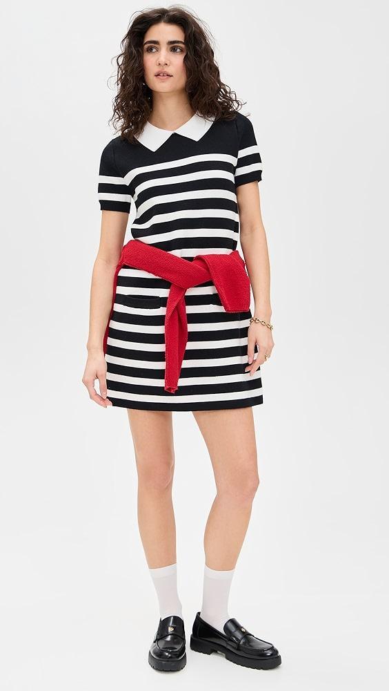 English Factory Stripe Collar Mini Dress | Shopbop Product Image