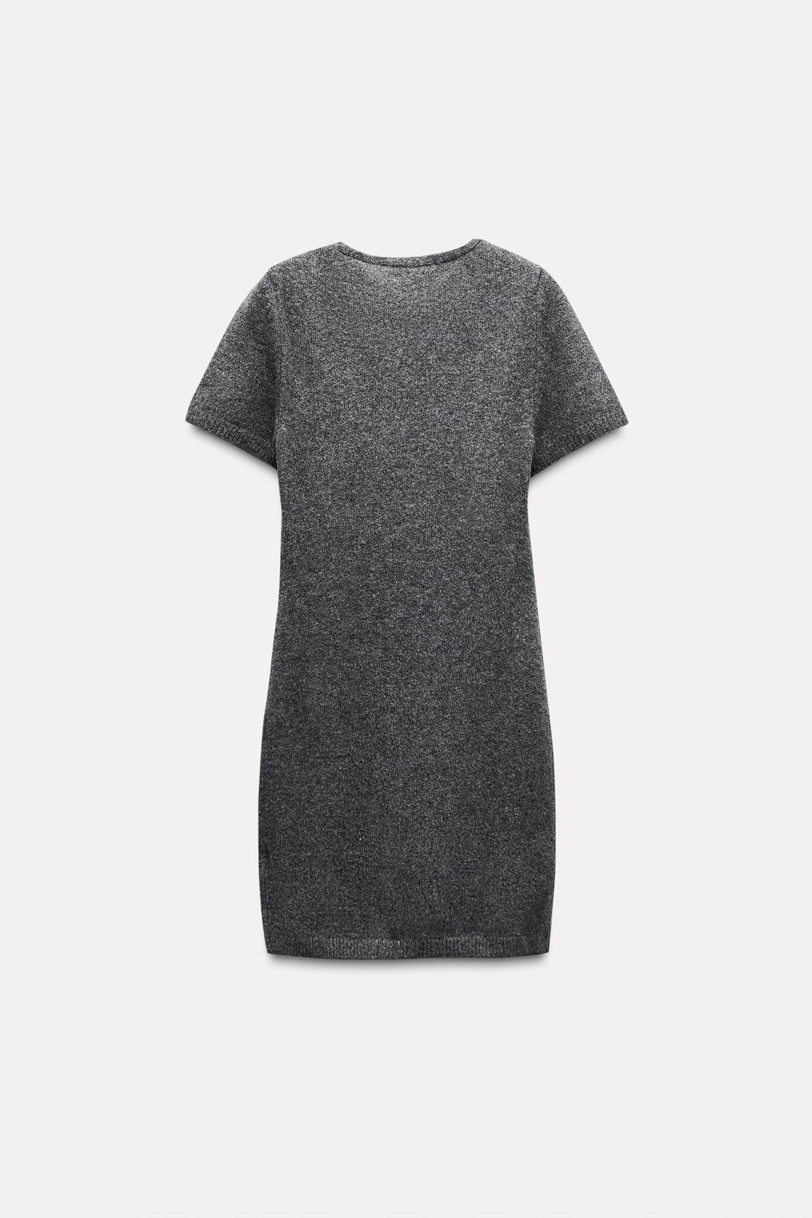METAL APPLIQUE KNIT DRESS Product Image