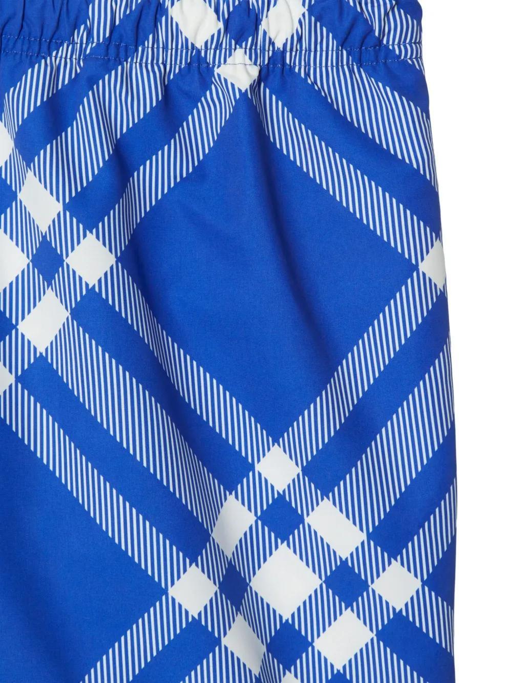 check-print swim shorts Product Image