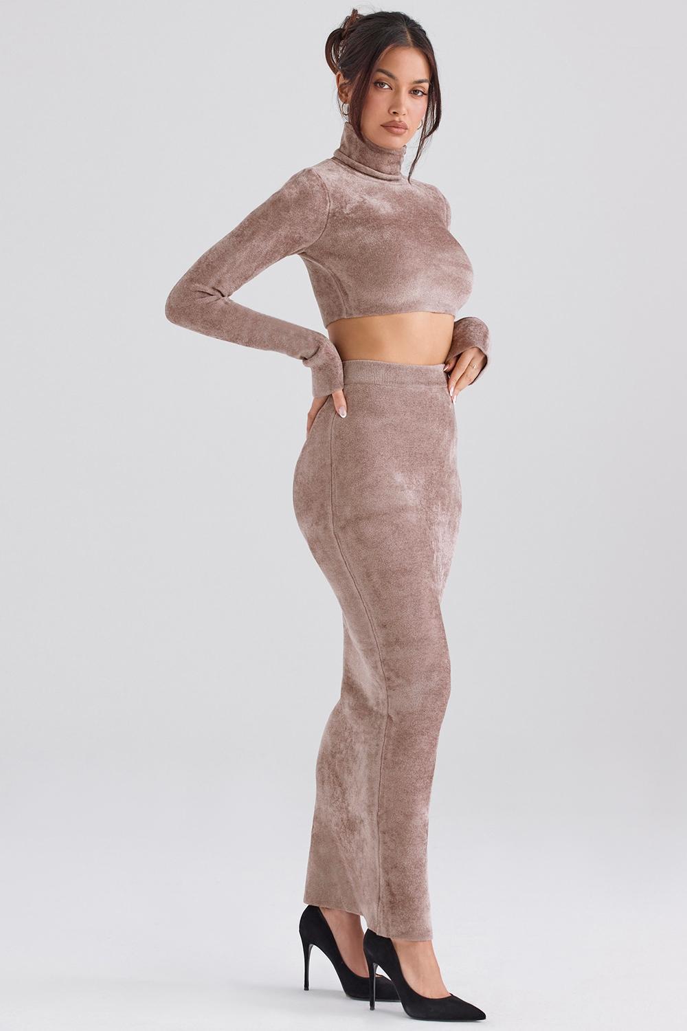 Rene Rose Chenille Maxi Skirt Product Image