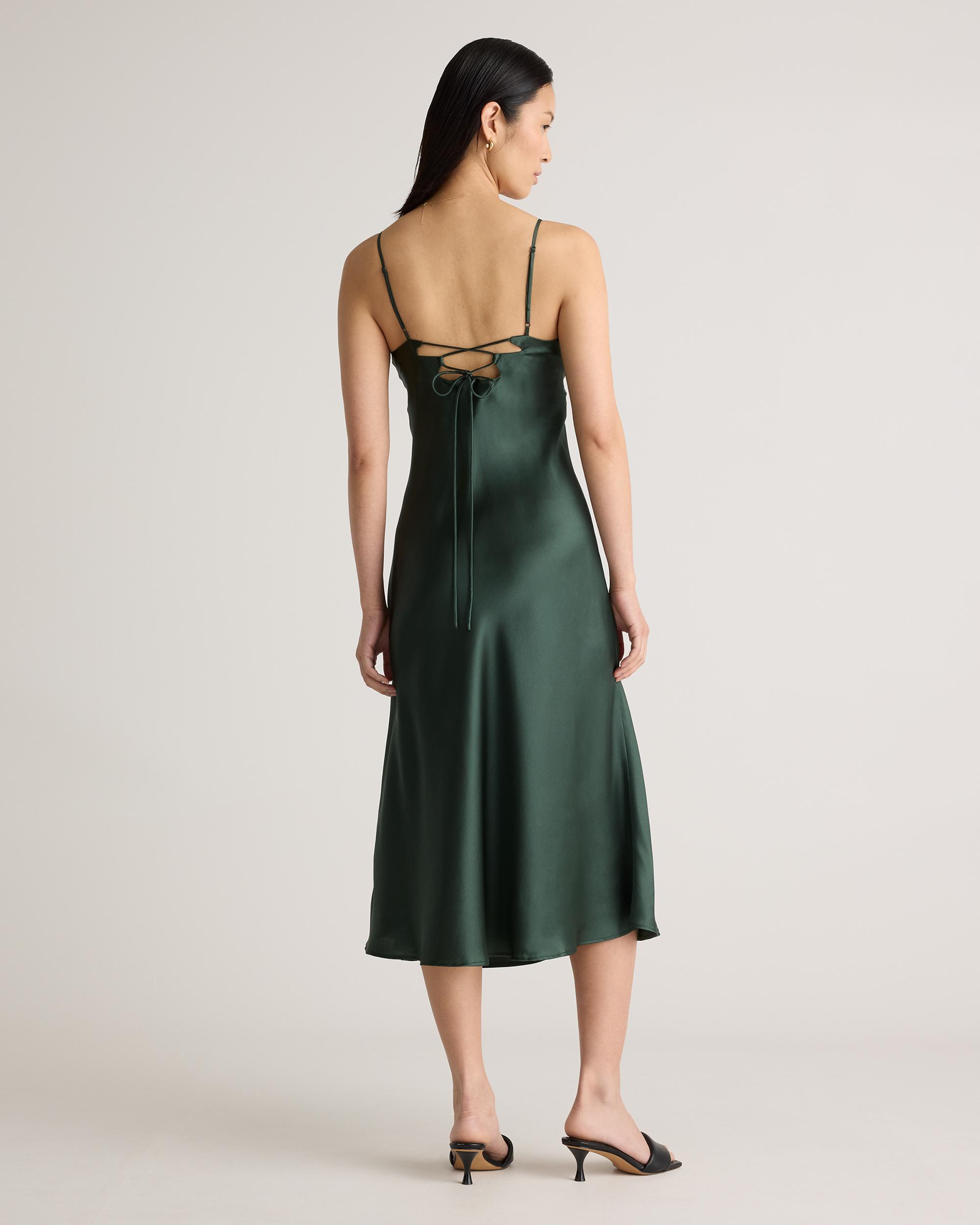 Quince | Women's Cutout Midi Slip Dress Mulberry Silk Product Image